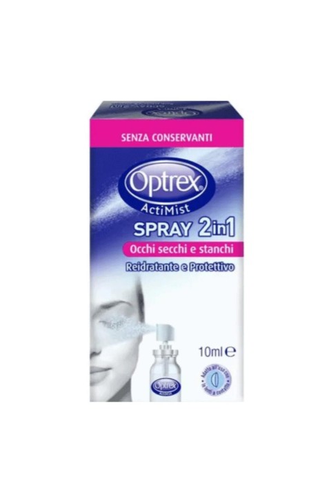 Optrex ActiMist - Spray 2 in 1 per Occhi Secchi e Stanchi, 10ml