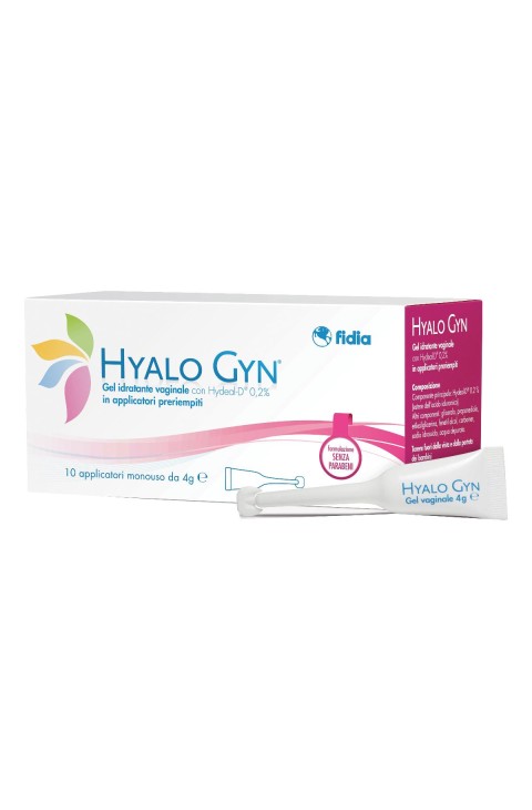 Fidia HyaloGyn - Hyalo Gyn Gel Idratante Vaginale, 10 Applicatori Monodose da 4g
