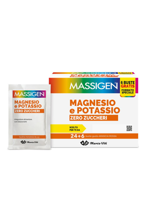 Magnesio e Potassio Zero Zuccheri 24+6 Bustine OMAGGIO