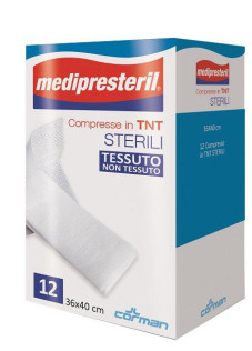 Medipresteril Compresse Di Garza Sterili 36x40, 12 garze