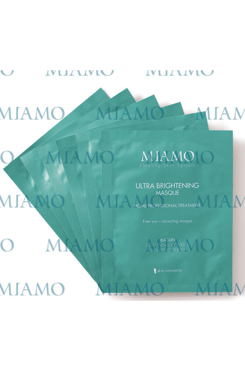 Miamo Ultra Brightening Masque Maschera Schiarente Uniformante, 6 x 10ml