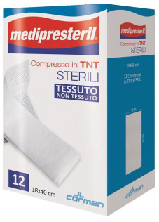 Medipresteril Compresse in TNT Sterili 18 x 40 cm, 12 compresse
