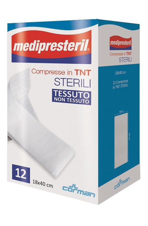 Medipresteril Compresse in TNT Sterili 18 x 40 cm, 12 compresse
