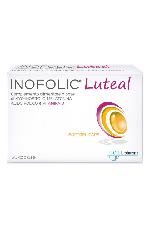 Inofolic Luteal 20 Capsule Molli Integratore per Gravidanza