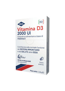IBSA Vitamina D3 2000 Ui Integratore Alimentare, 30 Film Orodispersibili
