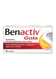 Benactiv Gola 8,75 Mg Pastiglie Gusto Limone E Miele 16 Pastiglie