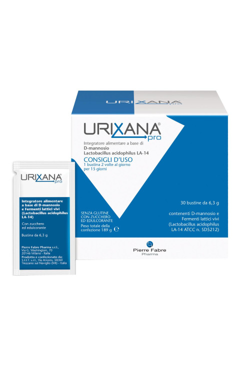 Pierre Fabre Urixana Pro di D-mannosio e Fermenti Lattici, 30 Bustine Pierre Fabre Urixana Pro di D-mannosio e Fermenti Lattici, 30 Bustine