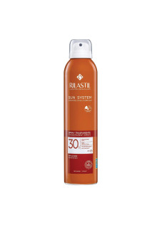 Rilastil Sun System - Transparent Spray SPF30 Protezione Solare Corpo, 200ml
