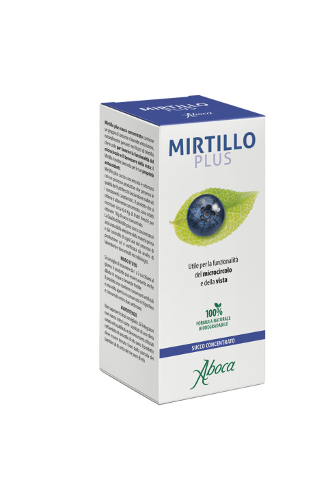 Aboca Mirtillo Plus - Succo Concentrato Integratore Microcircolo e Vista, 100ml