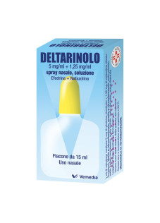 Deltarinolo Spray 0,5% + 0,125% Efedrina e Nafazolina Decongestionante Nasale, 15ml