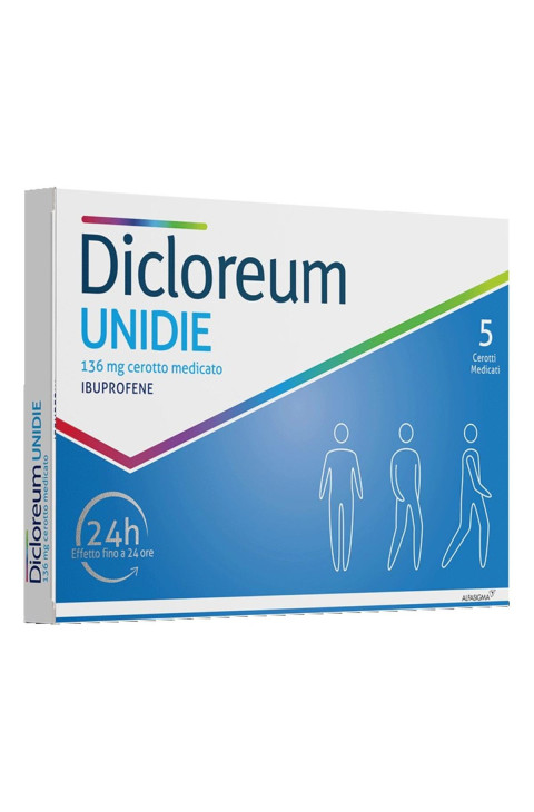 Dicloreum Unidie Cerotto Medicato 136mg, 5 Cerotti