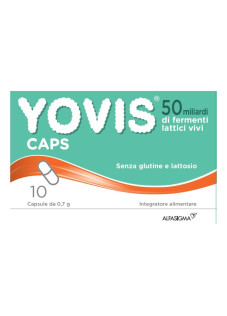 Yovis Caps Fermenti per l'Equilibrio Flora Intestinale, 10 Capsule