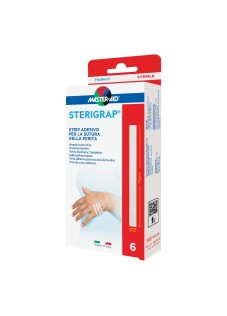 Master-Aid Sterigrap - Strip Cerotto Per Sutura 7,5cm x 0,6cm, 6 Strip