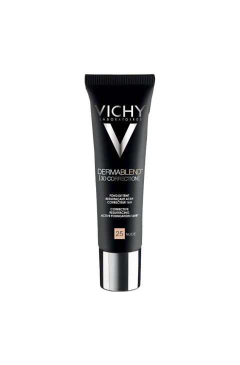 Vichy Dermablend - 3D Fondotinta Coprente per Pelle Grassa Tonalità 25, 30ml
