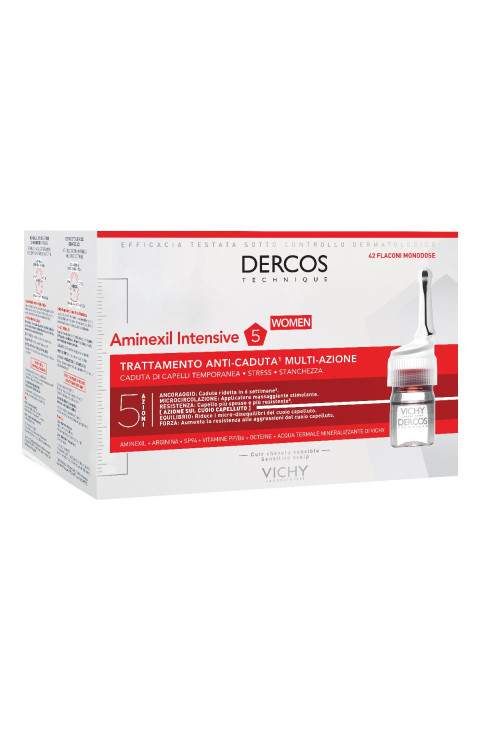 Vichy Dercos - Aminexil Trattamento Anticaduta Donna, 42 Fiale x 6ml
