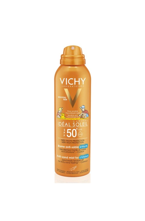 Vichy Capital Soleil - Spray Anti-Sabbia per Bambini SPF 50+, 200ml