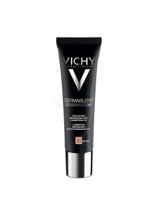 Vichy Dermablend - 3D Fondotinta Coprente per Pelle Grassa Tonalità 30, 30ml
