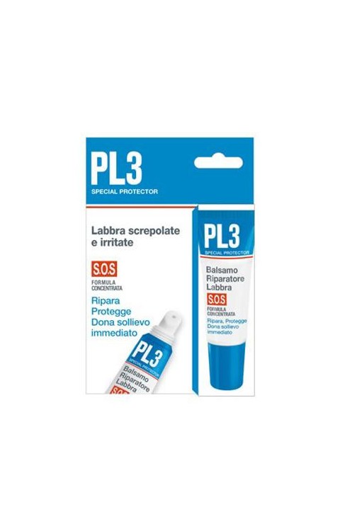Kelemata PL3 SOS Balsamo Riparatore Labbra Screpolate E Irritate, 7,5ml
