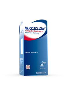 Mucosolvan Sciroppo 15mg/5ml Ambroxolo Gusto Frutti di Bosco per Affezioni Broncopolmonari, 200ml