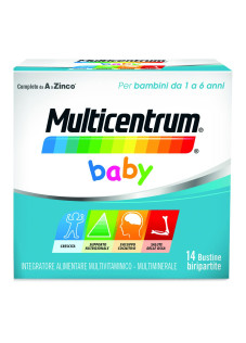 Multicentrum Baby Integratore Multivitaminico Multiminerale Bambini 3+, 14 Buste