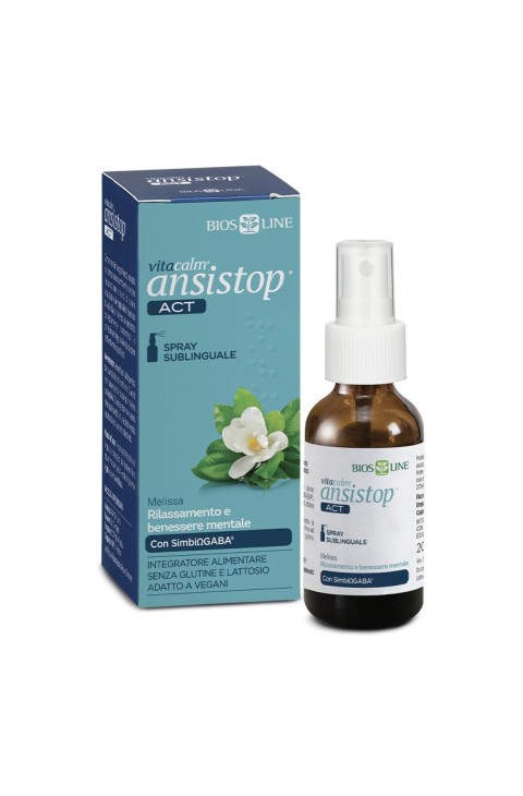 Bios Line Vitacalm - Ansistop Act Integratore Spray Sublinguale, 20ml