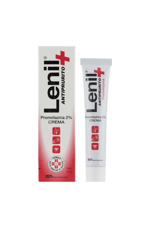 Lenil Antiprurito 2 % Crema Prometazina Cloridrato per Punture d’Insetto e Irritazioni Cutanee Localizzate, 30g
