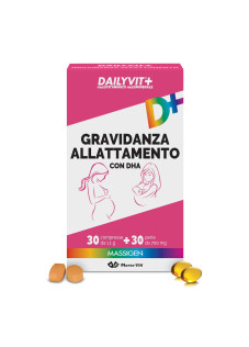 Massigen Dailyvit+ Gravidanza Allattamento, 30 compresse + 30 perle
