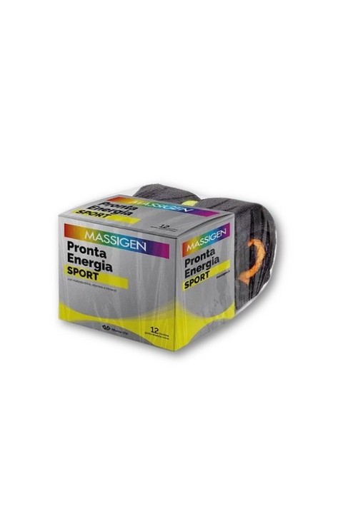 Massigen Sport - Pronta Energia Integratore Gusto Arancia Rossa, 12 bustine
