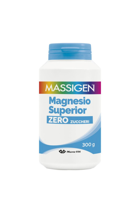 Massigen Magnesio Superior Zero Zuccheri Integratore Alimentare, 300g