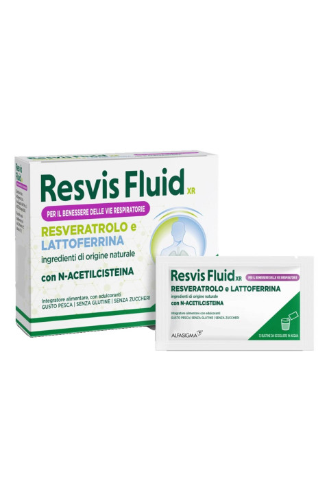 Resvis Fluid XR Alfasigma Integratore Fluidificante 12 Bustine