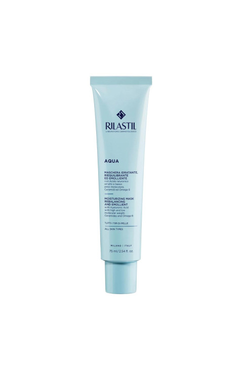 Rilastil Aqua - Maschera Idratante per Tutti i Tipi di Pelle, 75ml
