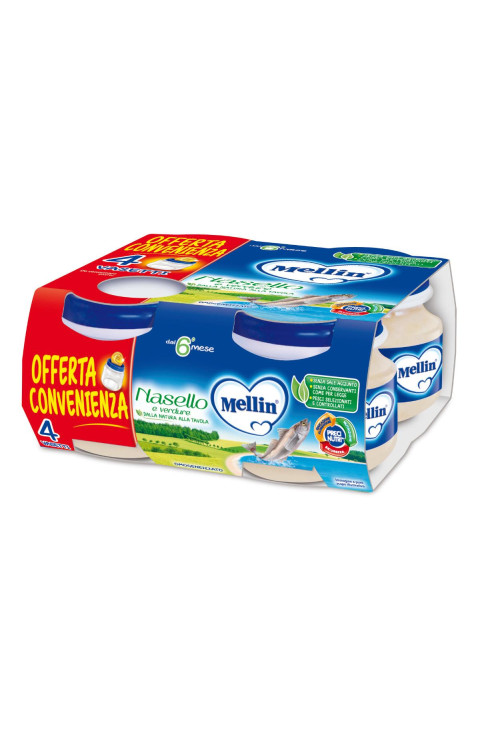 OMOGENEIZZATI MELLIN Nasello 4x80 gr.