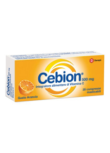 Cebion - Integratore Vitamina C Gusto Arancia, 20 compresse masticabili