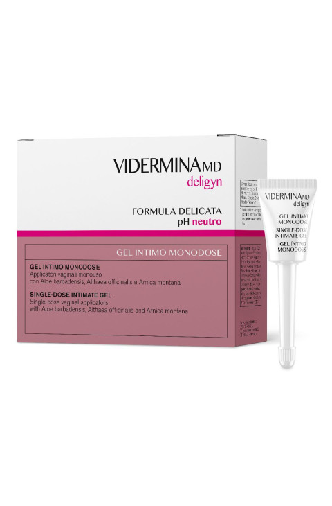 Vidermina Deligyn - Gel Intimo Idratante Formula Delicata pH Neutro, 6x5ml