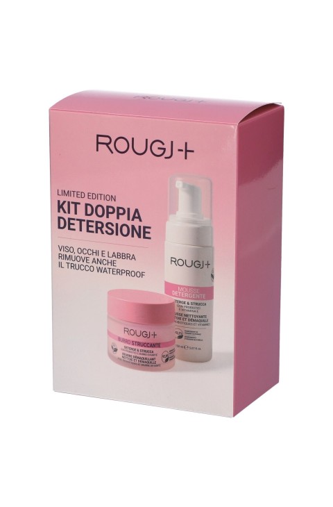 Rougj+ Kit Doppia Detersione Burro Struccante + Mousse Detergente
