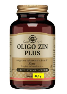 Oligo Zin Plus Integratore di Zinco Citrato e Gluconato, 50 Tavolette