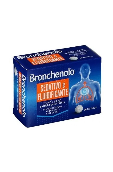 Bronchenolo Sed Fluid 7,5 Mg + 55 Mg Pastiglie Gusto Menta 20 Pastiglie
