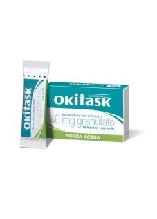 Dompé Okitask Granulato 40mg Ketoprofene Sale di Lisina Antinfiammatorio Senz'Acqua, 10 Bustine