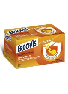 EG Ergovis Vitamina C a Rilascio Prolungato Integratore, 60 Capsule
