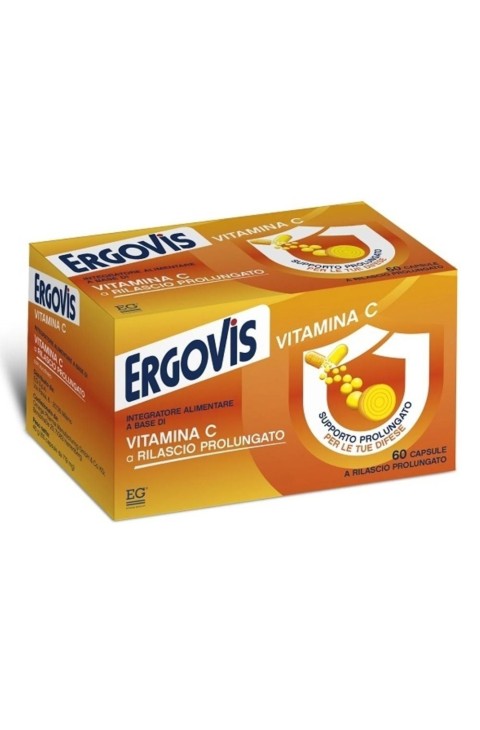 EG Ergovis Vitamina C a Rilascio Prolungato Integratore, 60 Capsule
