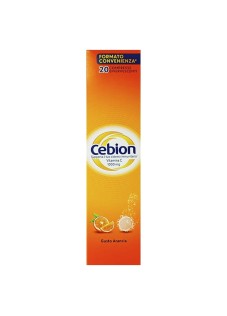 Cebion Effervescente Arancia Integratore Alimentare di Vitamina C 20 Compresse Effervescenti

