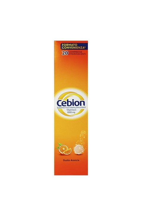 Cebion Effervescente Arancia Integratore Alimentare di Vitamina C 20 Compresse Effervescenti

