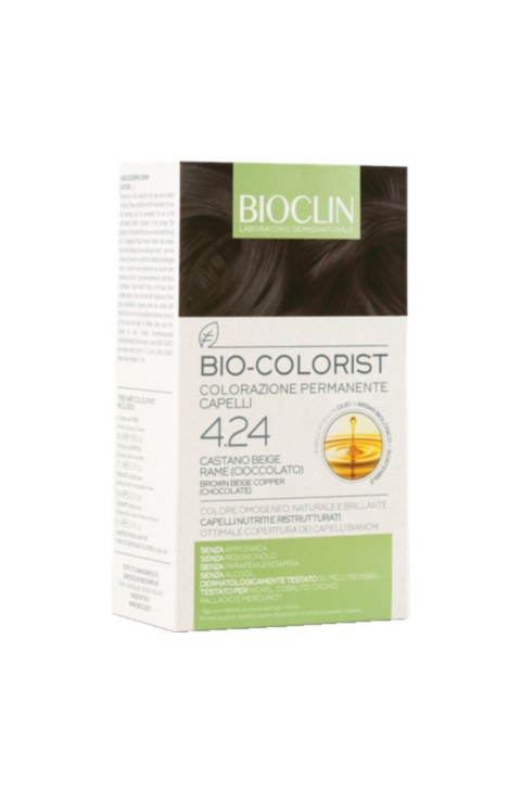 BIOCLIN Bio-Colorist - Colorazione Permanente 4.24 Castano Beige Rame
