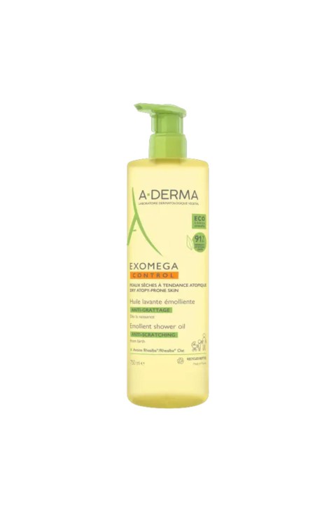 A-Derma Exomega Control - Olio Lavante Emolliente Adulti e Bambini, 750ml
