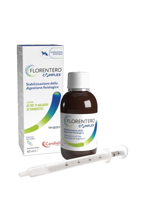 Florentero Complex per Cani e Gatti Stabilizzante Digestivo Flacone con Siringa 60ml
