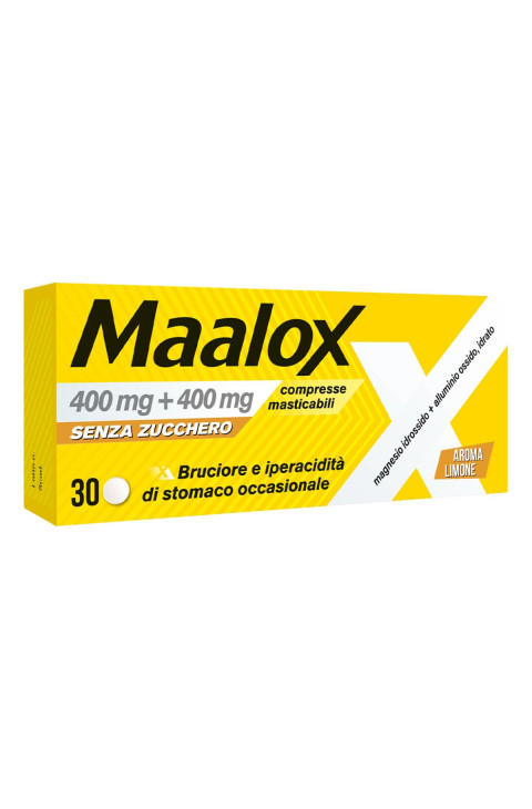 Maalox*s/z 30cpr Limo400+400mg