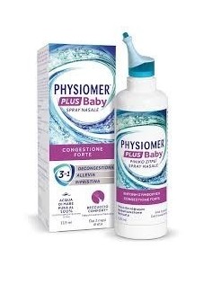 Physiomer Plus Baby - Spray nasale naturale decongestionante per bambini, flacone da 115 ml
