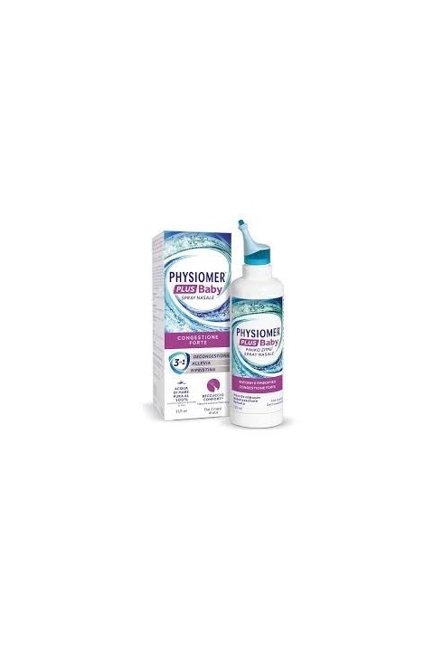 Physiomer Plus Baby - Spray nasale naturale decongestionante per bambini, flacone da 115 ml
