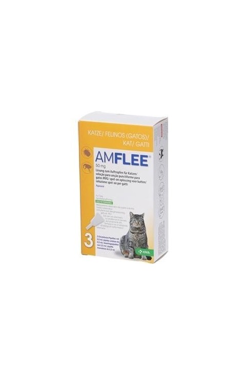 Amflee Combo Antiparassitario Veterinario per Gatti e Furetti 3 Pipette
