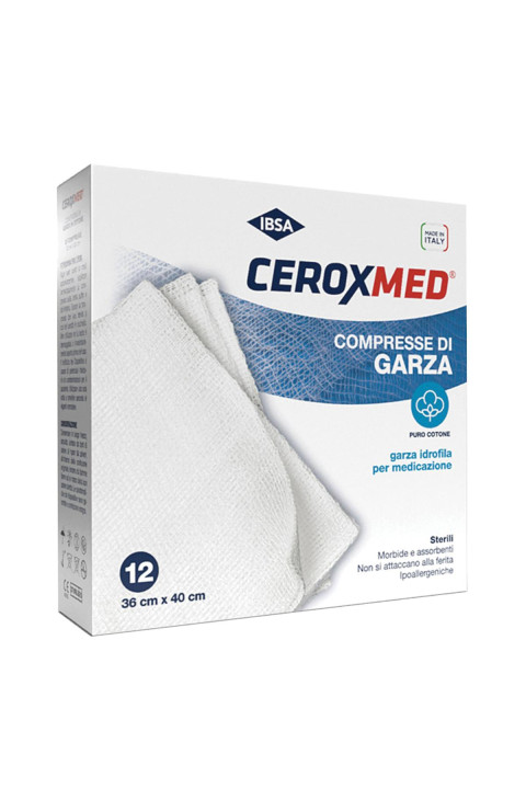 Ceroxmed Garza Idrofila 36 x 40 cm 12 Pezzi